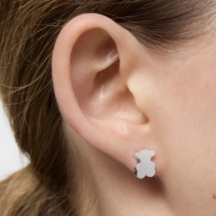 Kolczyki ze srebra 10 mm z motywem misia TOUS Sweet Dolls