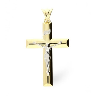 Krzyż złoty z wizerunkiem Jezusa próba 585