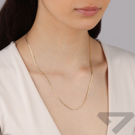 Łańcuszek pancerka próba 585 pełne złoto