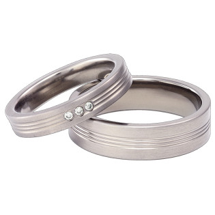 Obrączka tytanowa płaska T3-4