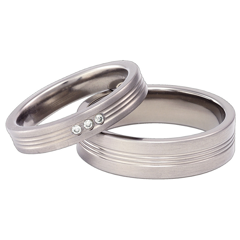 Obrączka płaska tytanowa T50-6