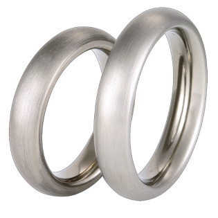 Obrączka tytanowa profil półokrągły T36-5