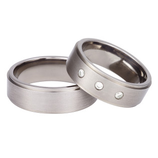 Obrączka tytanowa płaska T10-7