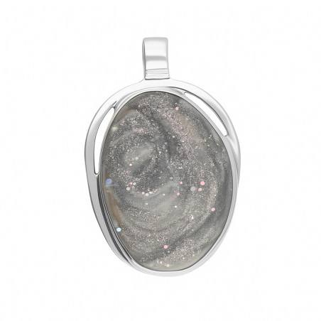 Wisior ze srebra z różą chalcedonu