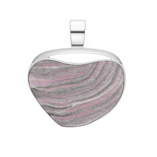 Wisior srebrny z różą chalcedonu