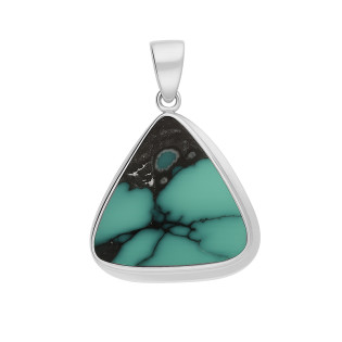 Wisiorek srebrny z naturalnym waryscytem