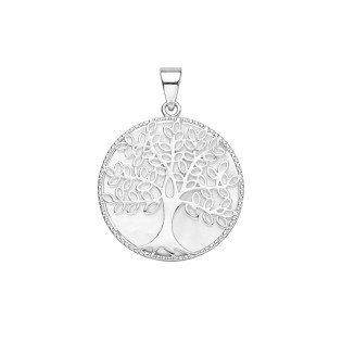 Zawieszka srebrna drzewko szczęścia w kole