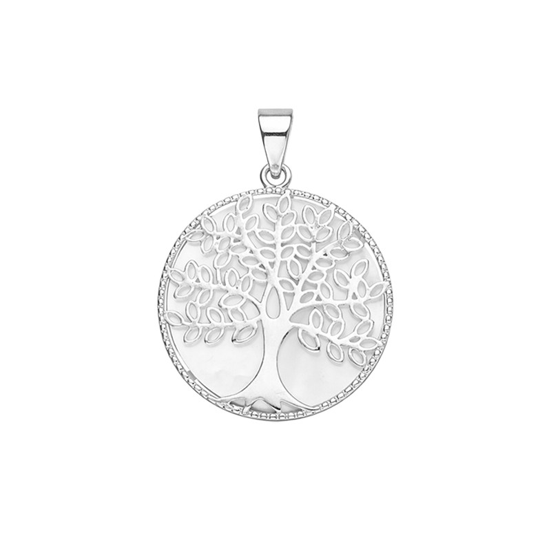 Zawieszka srebrna drzewko szczęścia w kole