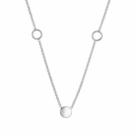 Naszyjnik srebrny z kółkami