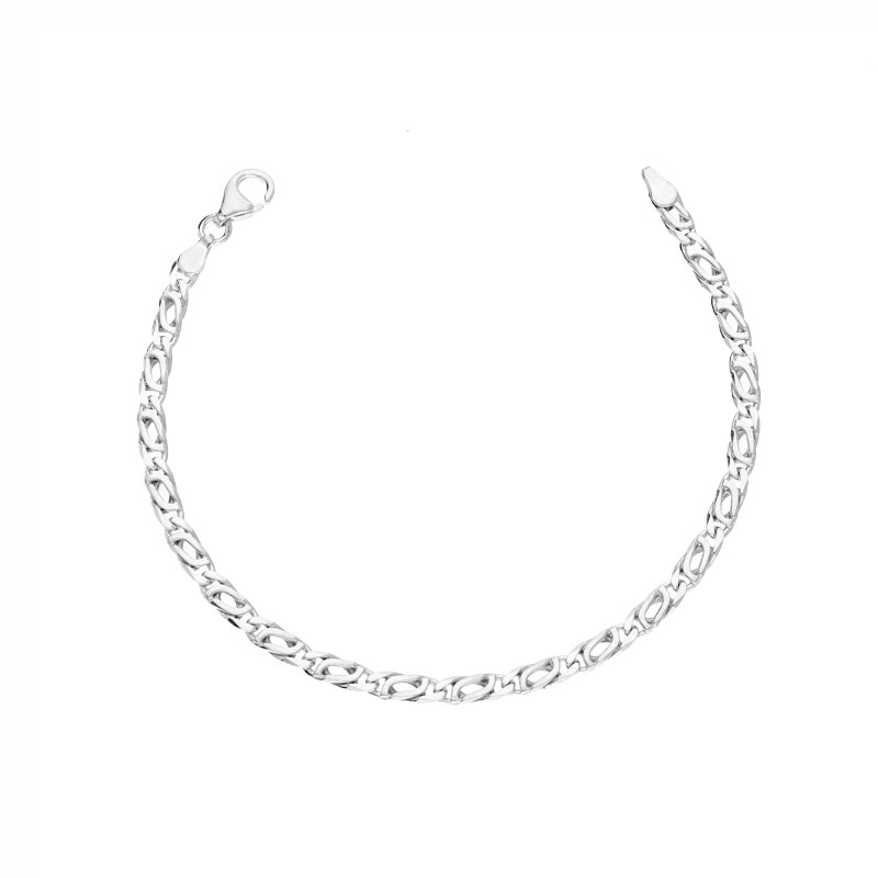 Bransoletka srebrna splot tiger eye 3,5 mm próba 925