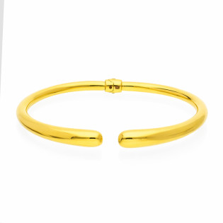Bransoletka bangla otwarta srebro 925 koloru złotego