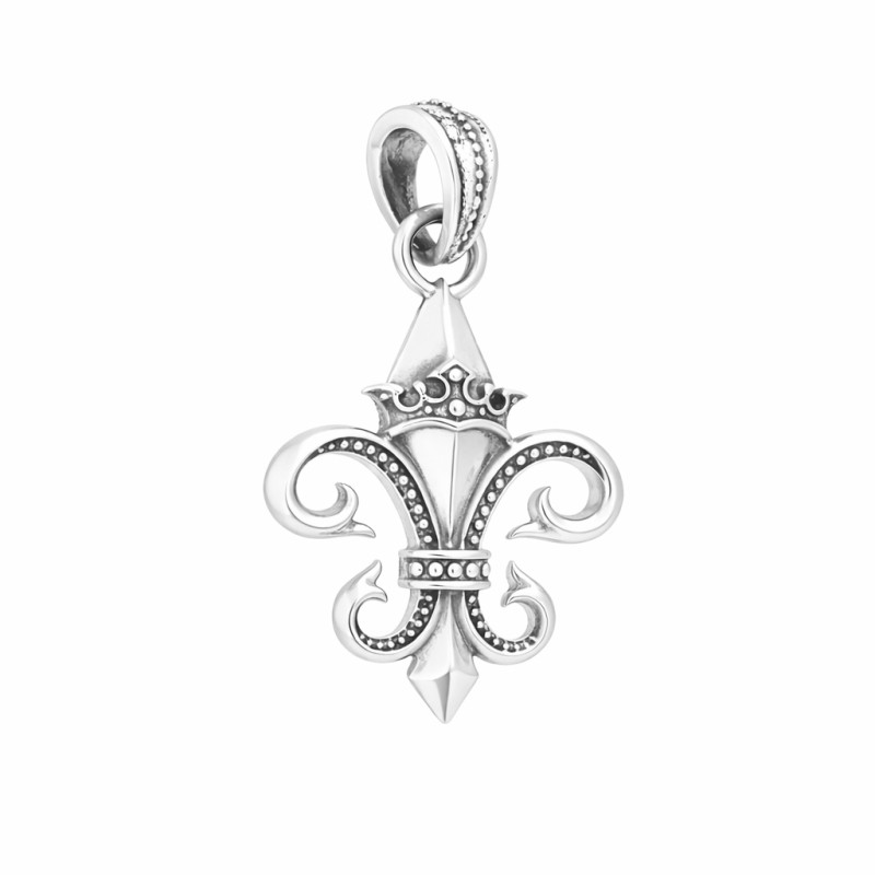 Zawieszka lilia królewska srebro 925