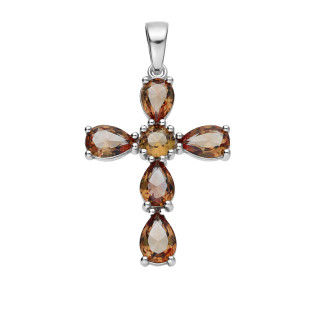 Krzyżyk srebro 925 z zultanitem jubilerskim