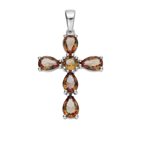 Krzyżyk srebro 925 z zultanitem jubilerskim