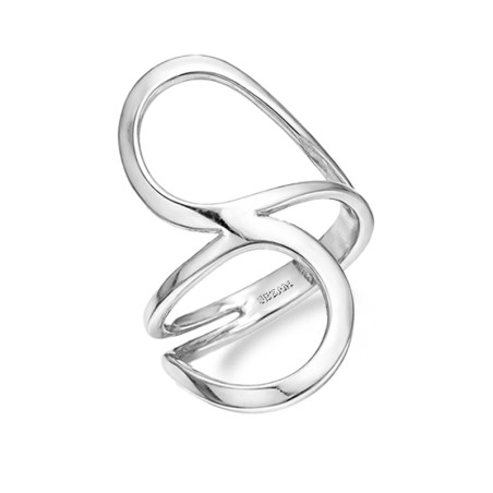 Pierścionek srebrny 925 gładki ramka