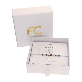 Bransoletka znak zodiaku baran z kamieniami naturalnymi