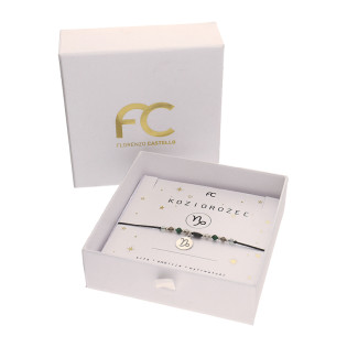 Bransoletka znak zodiaku Koziorożec z kamieniami naturalnymi