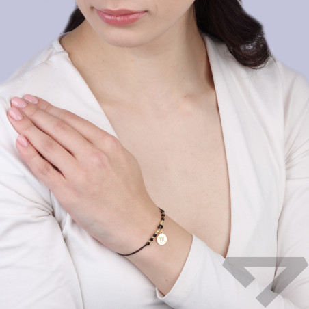 Bransoletka znak zodiaku Skorpion z turmalinami