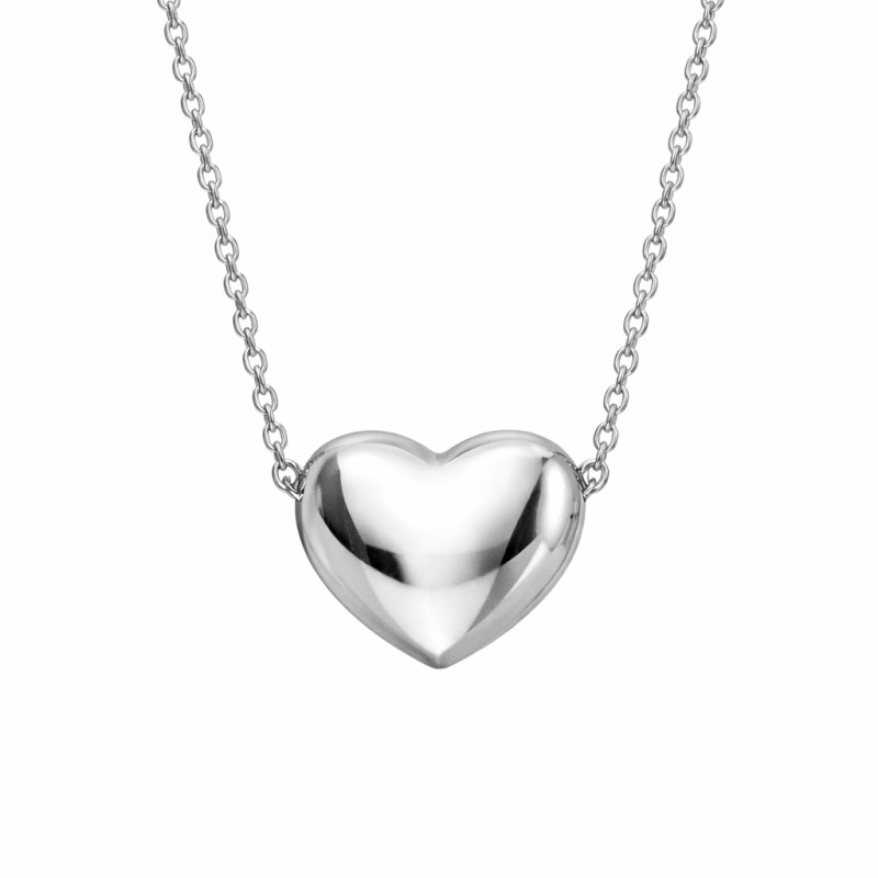 Naszyjnik srebrny z sercem