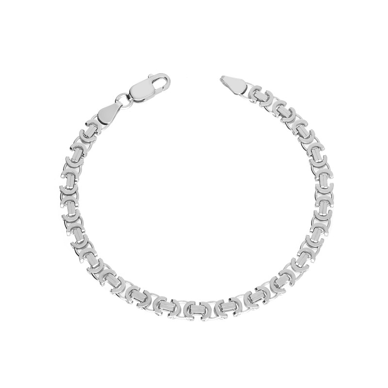 Bransoletka srebrna bizantyna 5 mm, próba 925