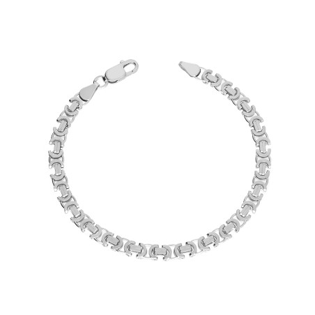 Srebrna bransoleta bizantyna splot - JubilerSezam.pl