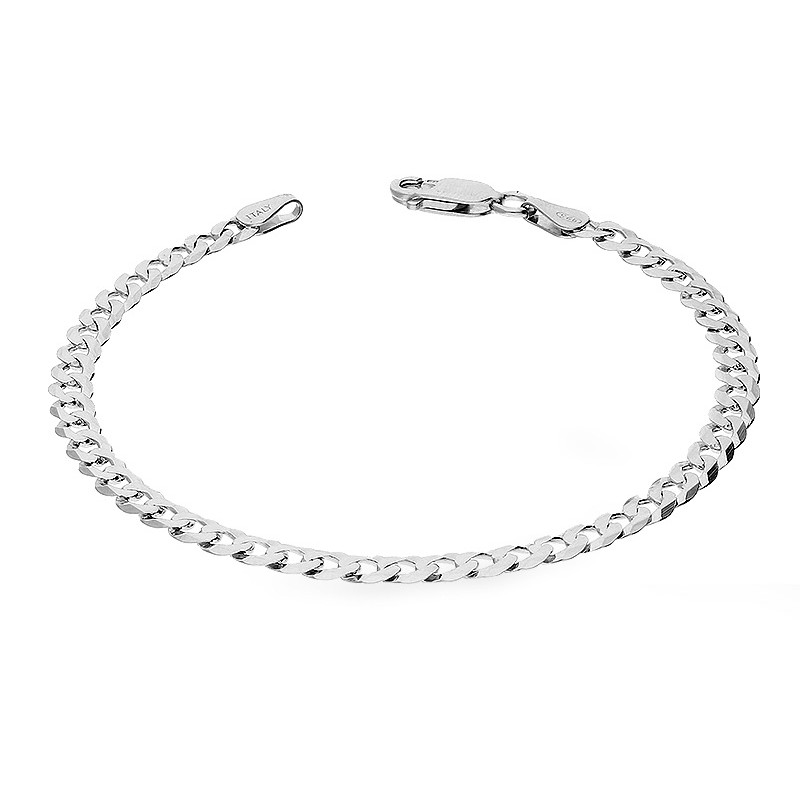 Bransoletka srebrna pancer, próba 925