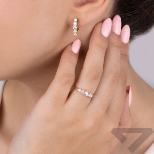 Kolczyki z diamentami Noble 0,85 ct, złoto 585