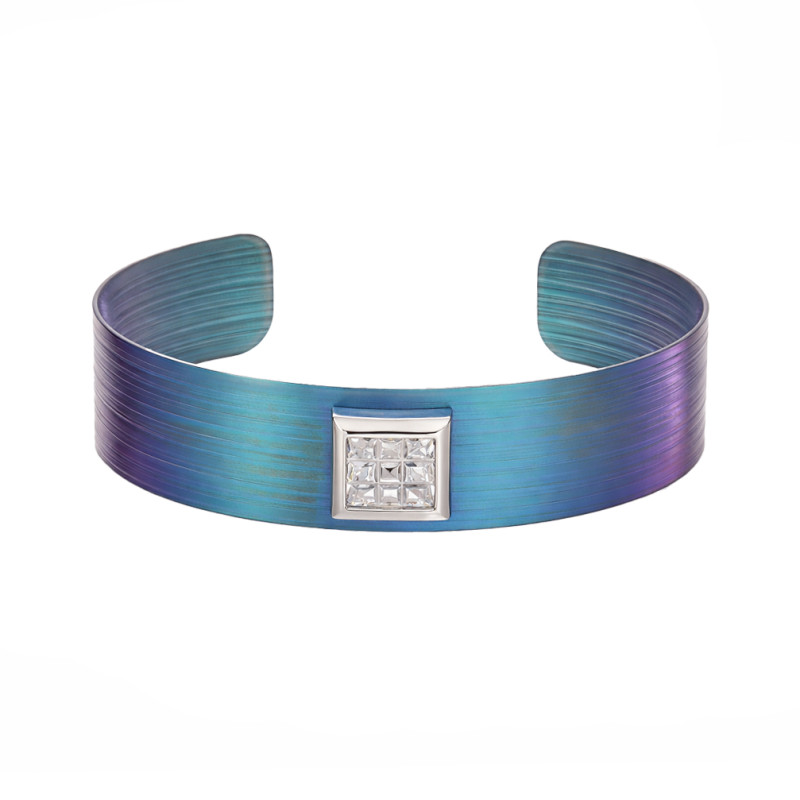 Bransoletka tytanowa bangla otwarta