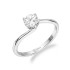 Pierścionek srebrny z białą cyrkonią