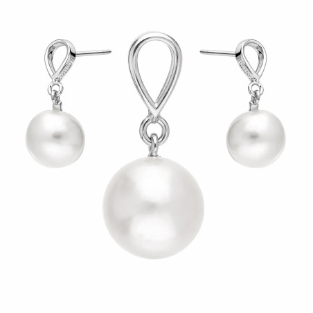 Komplet biżuterii z perłami w srebrze 925