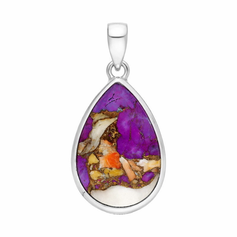 Wisior z kamieniem kompozytowym w srebrze 925