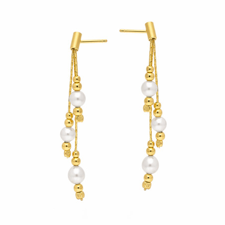 Kolczyki wiszące z perełką jubilerską ze srebra 925