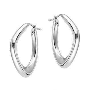 Kolczyki VIRAL trójkąt nieregularny ze srebra 925