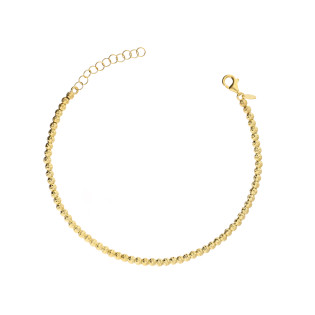 Bransoletka z kulkami disco srebro 925 koloru złotego