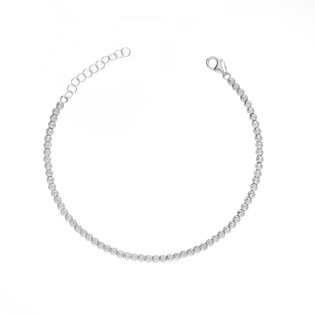 Bransoletka z kulkami disco srebro 925