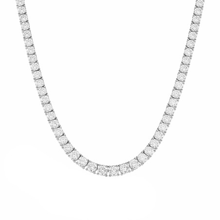 Naszyjnik z cyrkoniami w oprawie tennis srebro 925