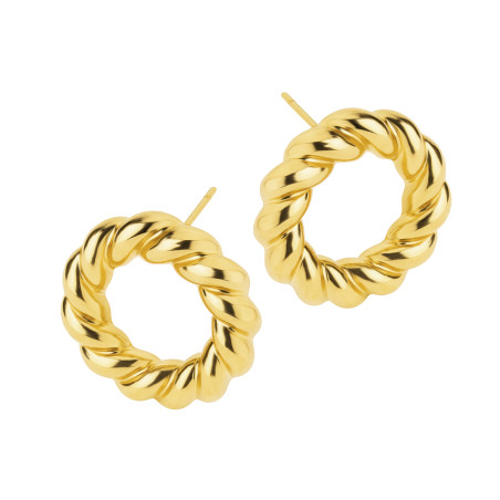 Kolczyki VIRAL koło dmuchane precel