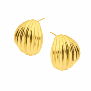 Kolczyki VIRAL szeroka dmuchana fala