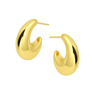 Kolczyki VIRAL dmuchana zawinięta kropla