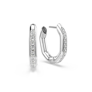 Kolczyki kreole Swarovski Dextera ze stali