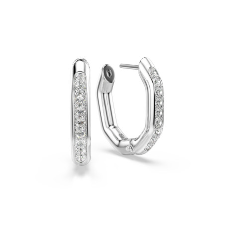 Kolczyki kreole Swarovski Dextera ze stali