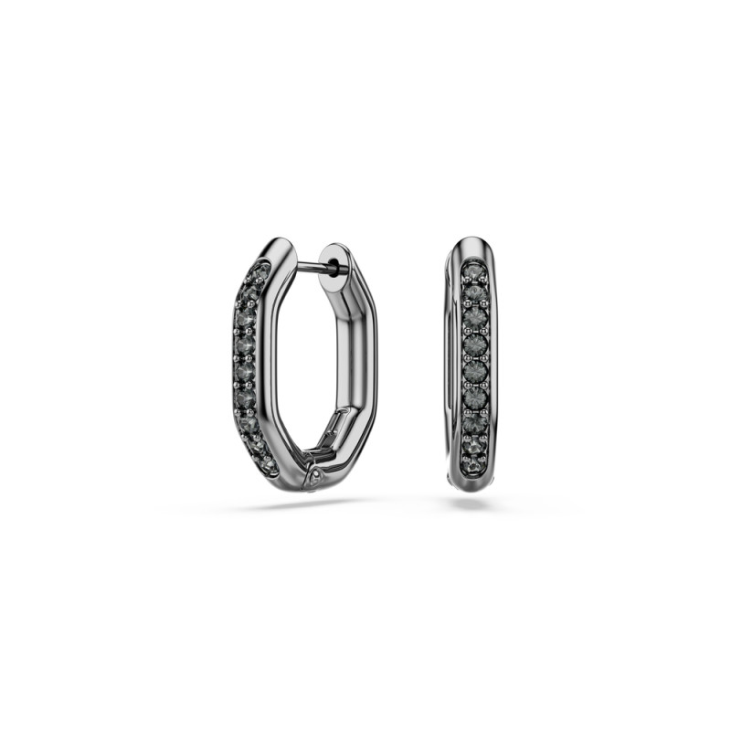 Kolczyki kreole Swarovski Dextera ze stali