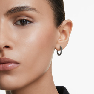 Kolczyki kreole Swarovski Dextera ze stali