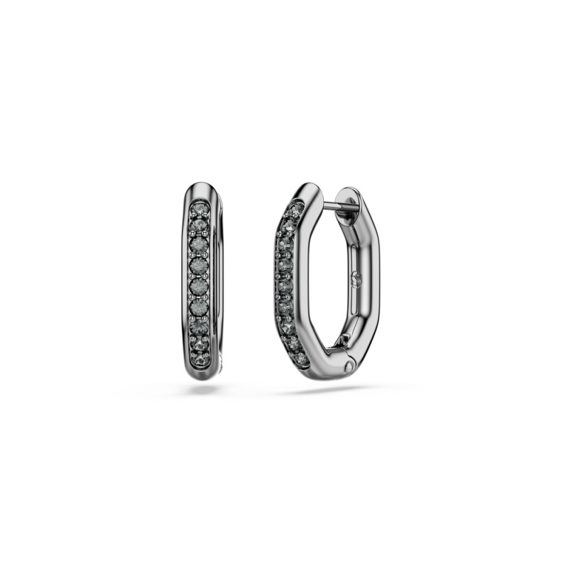 Kolczyki kreole Swarovski Dextera ze stali