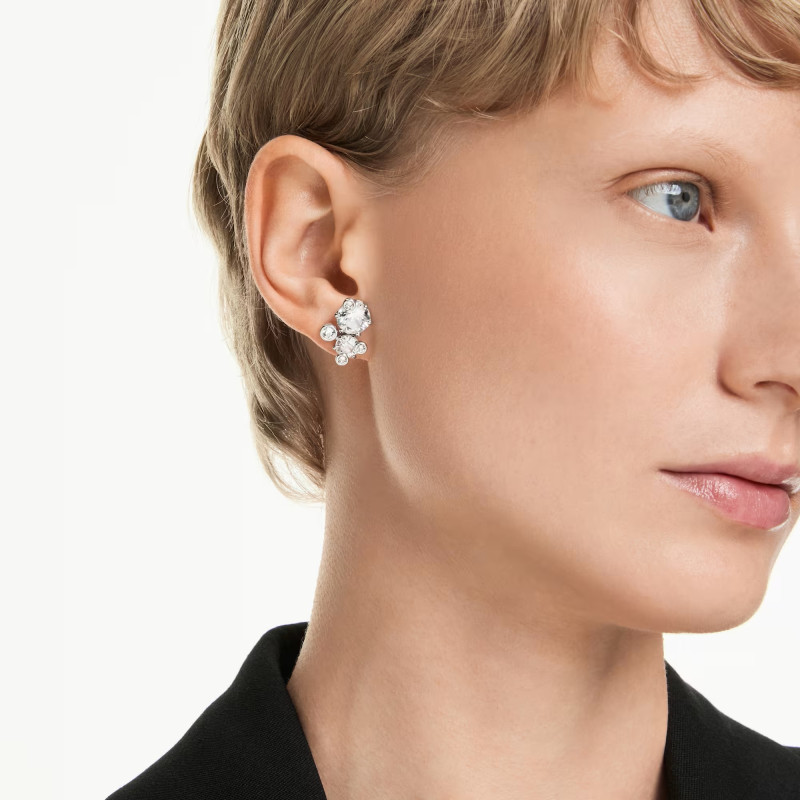 Kolczyki ze stali zapinane na sztyft Swarovski Constella