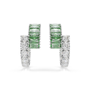 Kolczyki stalowe Swarovski kreole Matrix