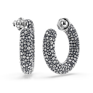 Kolczyki stalowe kreole Swarovski Sublima