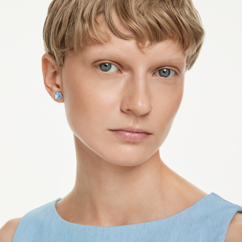 Kolczyki stalowe zapinane na sztyft Swarovski Magic