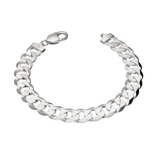 Bransoleta męska pancerka ze srebra