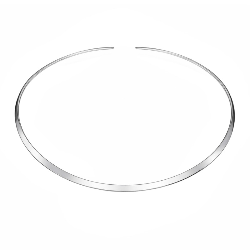 Srebrny naszyjnik obroża - baza do zawieszek - JubilerSezam.pl